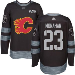 First - rate Adidas Flames #23 Sean Monahan Black 1917 2017 100th Anniversary Stitched NHL Jersey