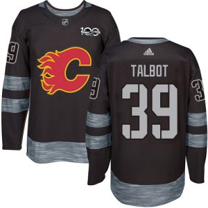 Superior Adidas Flames #39 Cam Talbot Black 1917 2017 100th Anniversary Stitched NHL Jersey
