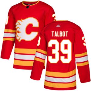 Outstanding Adidas Flames #39 Cam Talbot Red Alternate Authentic Stitched NHL Jersey