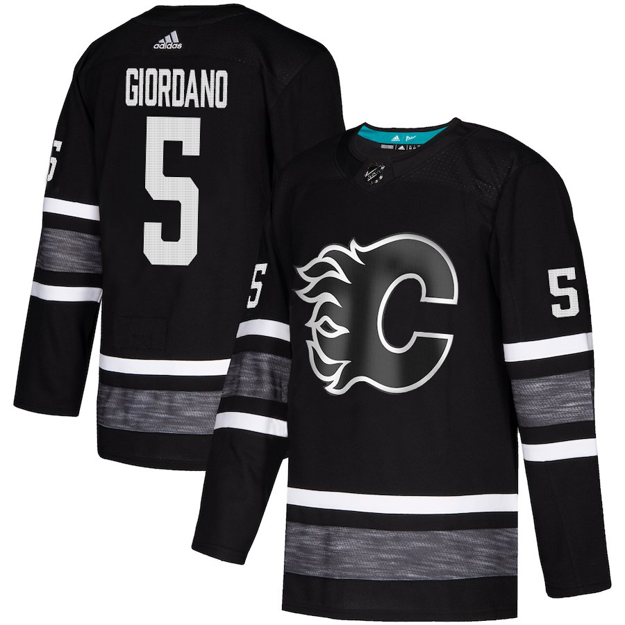 Outstanding Adidas Flames #5 Mark Giordano Black 2019 All Star Game Parley Authentic Stitched NHL Jersey