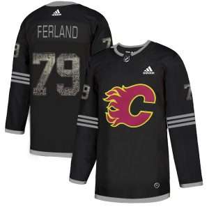 First - rate Adidas Flames #79 Michael Ferland Black Authentic Classic Stitched NHL Jersey