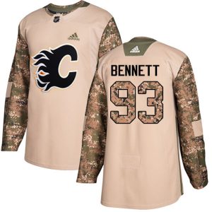 Exquisite Adidas Flames #93 Sam Bennett Camo Authentic 2017 Veterans Day Stitched NHL Jersey