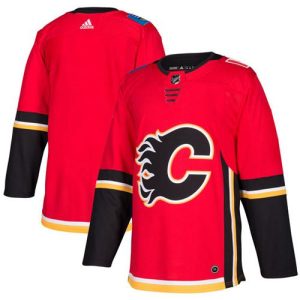 Exquisite Adidas Flames Blank Red Home Authentic Stitched NHL Jersey