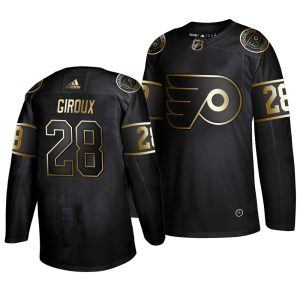 First - rate Adidas Flyers #28 Claude Giroux Men's 2019 Black Golden Edition Authentic Stitched NHL Jersey