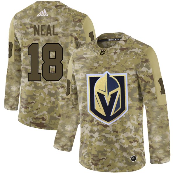 Outstanding Adidas Golden Knights #18 James Neal Camo Authentic Stitched NHL Jersey