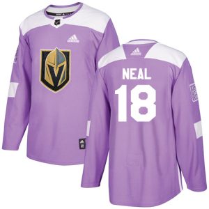 Superior Adidas Golden Knights #18 James Neal Purple Authentic Fights Cancer Stitched Youth NHL Jersey
