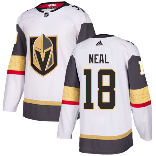 Exceptional Adidas Golden Knights #18 James Neal White Road Authentic Stitched Youth NHL Jersey
