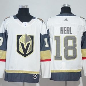 Exquisite Adidas Golden Knights #18 James Neal White Road Authentic Women's Stitched NHL Jersey