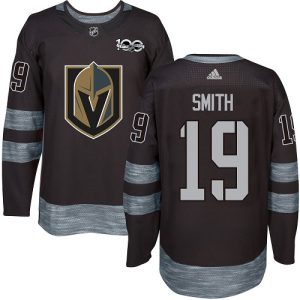 Stunning Adidas Golden Knights #19 Reilly Smith Black 1917 2017 100th Anniversary Stitched NHL Jersey