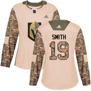 Exceptional Adidas Golden Knights #19 Reilly Smith Camo Authentic 2017 Veterans Day Women's Stitched NHL Jersey