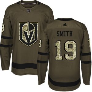 Outstanding Adidas Golden Knights #19 Reilly Smith Green Salute to Service Stitched NHL Jersey