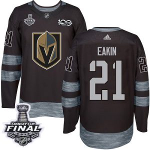 Outstanding Adidas Golden Knights #21 Cody Eakin Black 1917 2017 100th Anniversary 2018 Stanley Cup Final Stitched NHL Jersey