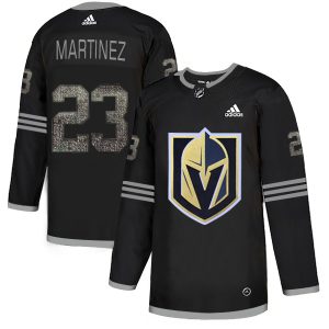 Exquisite Adidas Golden Knights #23 Alec Martinez Black Authentic Classic Stitched NHL Jersey