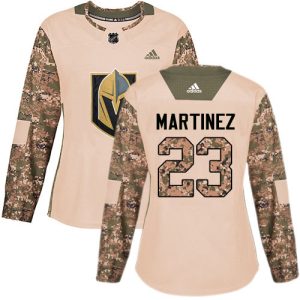 Magnificent Adidas Golden Knights #23 Alec Martinez Camo Authentic 2017 Veterans Day Women's Stitched NHL Jersey