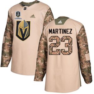 Superior Adidas Golden Knights #23 Alec Martinez Camo Authentic 2023 Stanley Cup Champions Veterans Day Stitched NHL Jersey