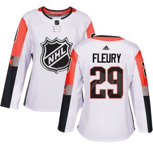 Splendid Adidas Golden Knights #29 Marc Andre Fleury White 2018 All Star Pacific Division Authentic Women's Stitched NHL Jersey