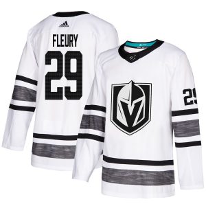 Premium Adidas Golden Knights #29 Marc Andre Fleury White Authentic 2019 All Star Stitched Youth NHL Jersey