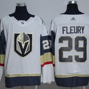 Exceptional Adidas Golden Knights #29 Marc Andre Fleury White Road Authentic Women's Stitched NHL Jersey