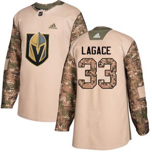 Stunning Adidas Golden Knights #33 Maxime Lagace Camo Authentic 2017 Veterans Day Stitched Youth NHL Jersey