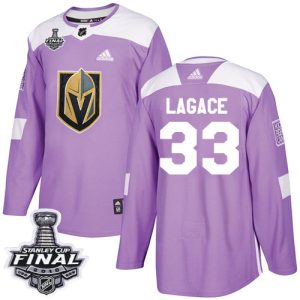 Stunning Adidas Golden Knights #33 Maxime Lagace Purple Authentic Fights Cancer 2018 Stanley Cup Final Stitched Youth NHL Jersey