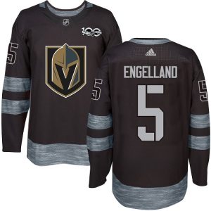 Superior Adidas Golden Knights #5 Deryk Engelland Black 1917 2017 100th Anniversary Stitched NHL Jersey