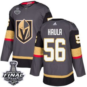 Outstanding Adidas Golden Knights #56 Erik Haula Grey Home Authentic 2018 Stanley Cup Final Stitched Youth NHL Jersey