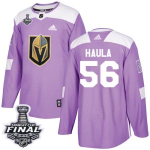 Exquisite Adidas Golden Knights #56 Erik Haula Purple Authentic Fights Cancer 2018 Stanley Cup Final Stitched Youth NHL Jersey