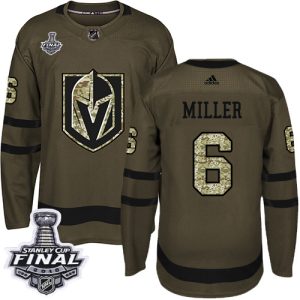 Superior Adidas Golden Knights #6 Colin Miller Green Salute to Service 2018 Stanley Cup Final Stitched Youth NHL Jersey