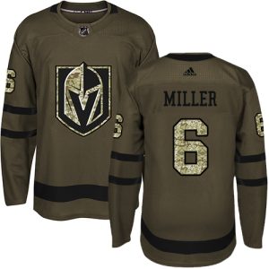 Exquisite Adidas Golden Knights #6 Colin Miller Green Salute to Service Stitched Youth NHL Jersey