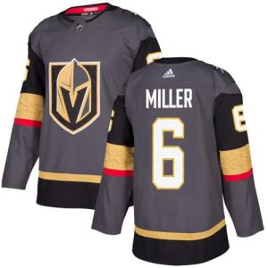 Outstanding Adidas Golden Knights #6 Colin Miller Grey Home Authentic Stitched Youth NHL Jersey