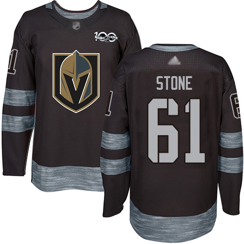 Magnificent Adidas Golden Knights #61 Mark Stone Black 1917 2017 100th Anniversary Stitched NHL Jersey