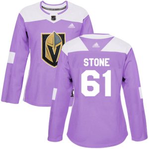 Magnificent Adidas Golden Knights #61 Mark Stone Purple Authentic Fights Cancer Women's Stitched NHL Jersey