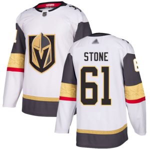 Stunning Adidas Golden Knights #61 Mark Stone White Road Authentic Stitched Youth NHL Jersey
