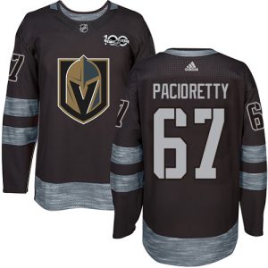 Exquisite Adidas Golden Knights #67 Max Pacioretty Black 1917 2017 100th Anniversary Stitched NHL Jersey