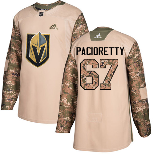 Superior Adidas Golden Knights #67 Max Pacioretty Camo Authentic 2017 Veterans Day Stitched Youth NHL Jersey