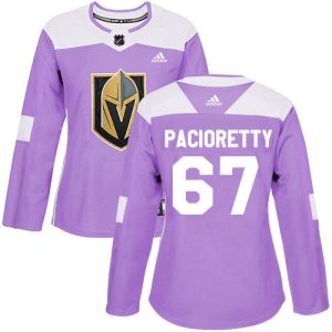 Stunning Adidas Golden Knights #67 Max Pacioretty Purple Authentic Fights Cancer Women's Stitched NHL Jersey
