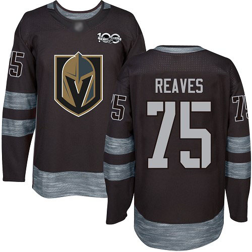 Gorgeous Adidas Golden Knights #75 Ryan Reaves Black 1917 2017 100th Anniversary Stitched NHL Jersey