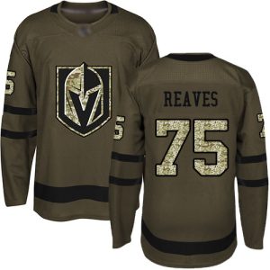 Gorgeous Adidas Golden Knights #75 Ryan Reaves Green Salute to Service Stitched Youth NHL Jersey