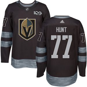 Stunning Adidas Golden Knights #77 Brad Hunt Black 1917 2017 100th Anniversary Stitched NHL Jersey