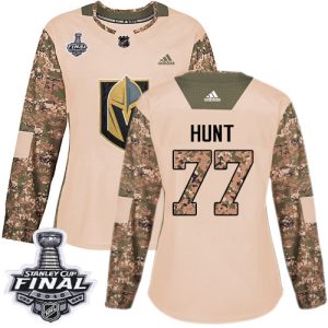 Exceptional Adidas Golden Knights #77 Brad Hunt Camo Authentic 2017 Veterans Day 2018 Stanley Cup Final Women's Stitched NHL Jersey