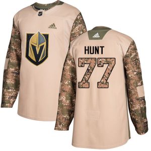 Superior Adidas Golden Knights #77 Brad Hunt Camo Authentic 2017 Veterans Day Stitched Youth NHL Jersey