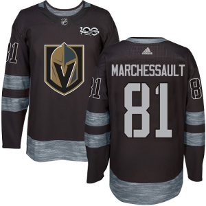Premium Adidas Golden Knights #81 Jonathan Marchessault Black 1917 2017 100th Anniversary Stitched NHL Jersey