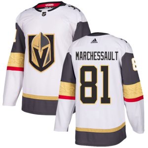 Premium Adidas Golden Knights #81 Jonathan Marchessault White Road Authentic Stitched Youth NHL Jersey