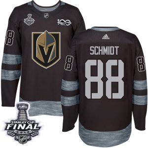 Magnificent Adidas Golden Knights #88 Nate Schmidt Black 1917 2017 100th Anniversary 2018 Stanley Cup Final Stitched NHL Jersey