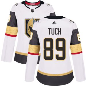 Exquisite Adidas Golden Knights #89 Alex Tuch White Road Authentic Women's Stitched NHL Jersey