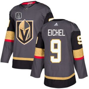 Outstanding Adidas Golden Knights #9 Jack Eichel Grey Youth 2023 Stanley Cup Final Patch Home Authentic Stitched NHL Jersey