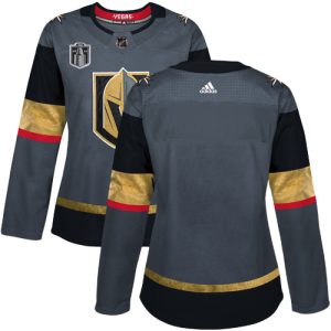 Exceptional Adidas Golden Knights Blank Grey 2023 Stanley Cup Final Patch Home Authentic Women's Stitched NHL Jersey