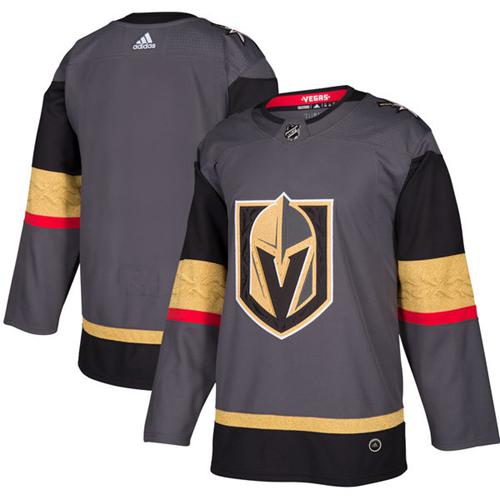 Exceptional Adidas Golden Knights Blank Grey Home Authentic Stitched Youth NHL Jersey
