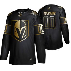 Outstanding Adidas Golden Knights Custom Men's 2019 Black Golden Edition Authentic Stitched NHL Jersey