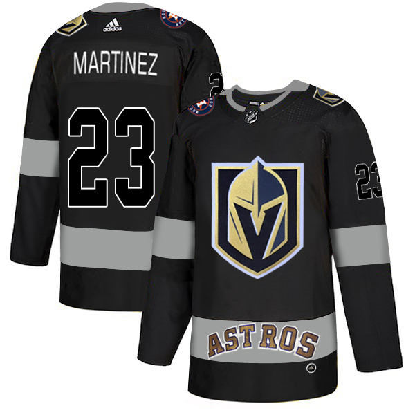 Exquisite Adidas Golden Knights X Astros #23 Alec Martinez Black Authentic City Joint Name Stitched NHL Jersey